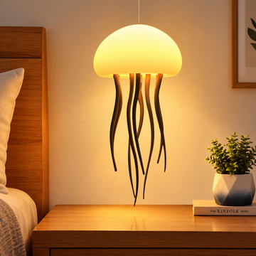 Jellyfish Light With Realistic Floating Effect Colorful Led Jellyfish Tank Light Table Lamp
